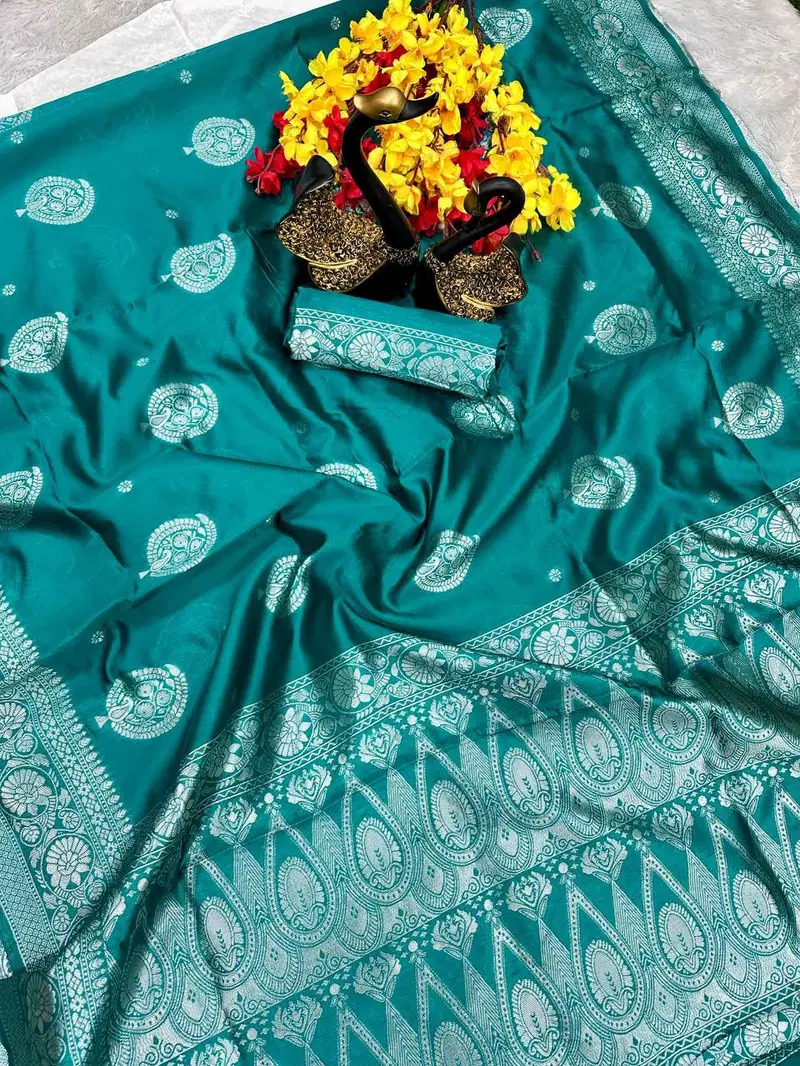 SF 657 Shubh Banarasi Lichi Silk Designer Sarees Wholesale Price In Surat